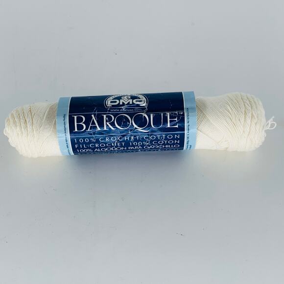 DMC Baroque Crochet Thread White 100% Cotton Super Mercerized Colorfast 165527 - Picture 9 of 9